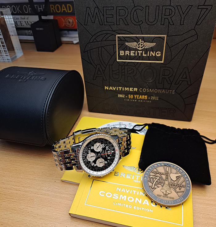 Breitling Cosmonaute 02 Limited Edition Mercury 7 Aurora Carpenter Ref. AB0210